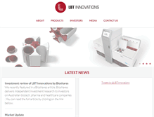 Tablet Screenshot of lbtinnovations.com